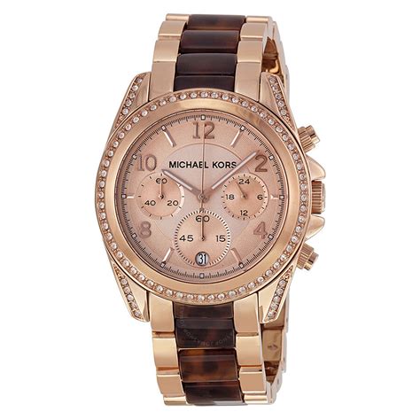 michael kors rose gold and ceramic watch|rose gold watch with numbers.